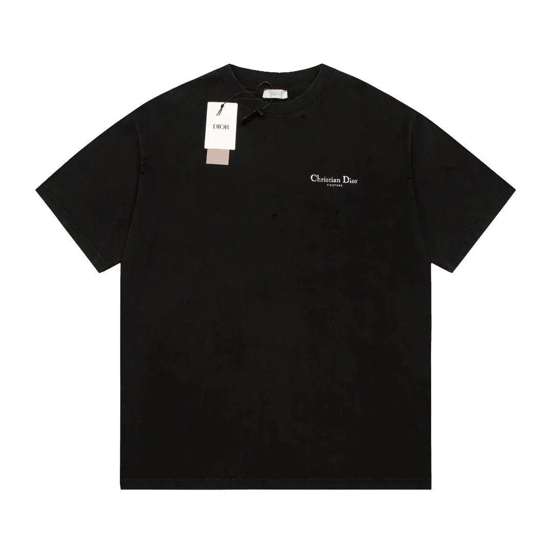 Dior T-Shirts Logo-Embroidered Designs image 6