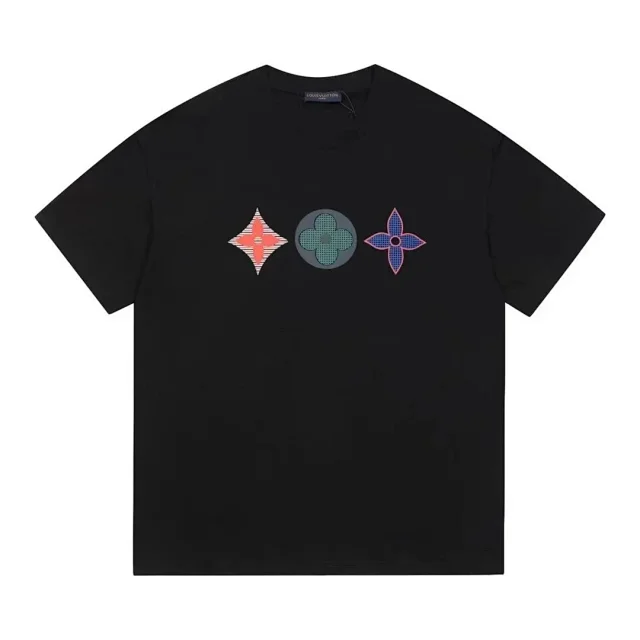 Louis Vuitton T-Shirts Short-Sleeve Graphic Print Crewneck product detail image 8