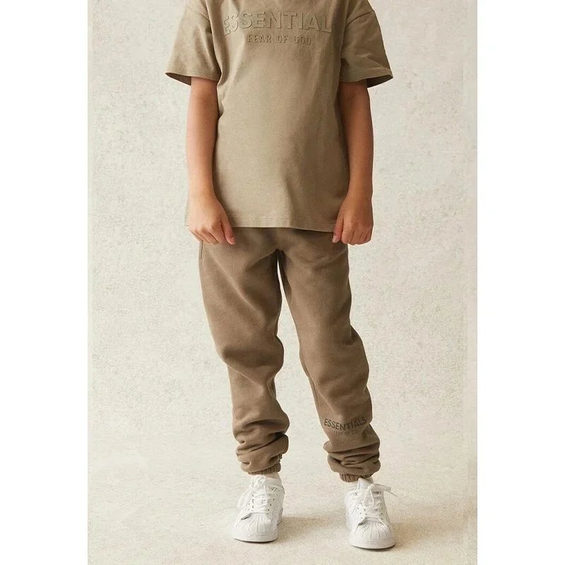 Fear of God Trousers Essentials fleece-lined jogger sweatpants — Gray-brown