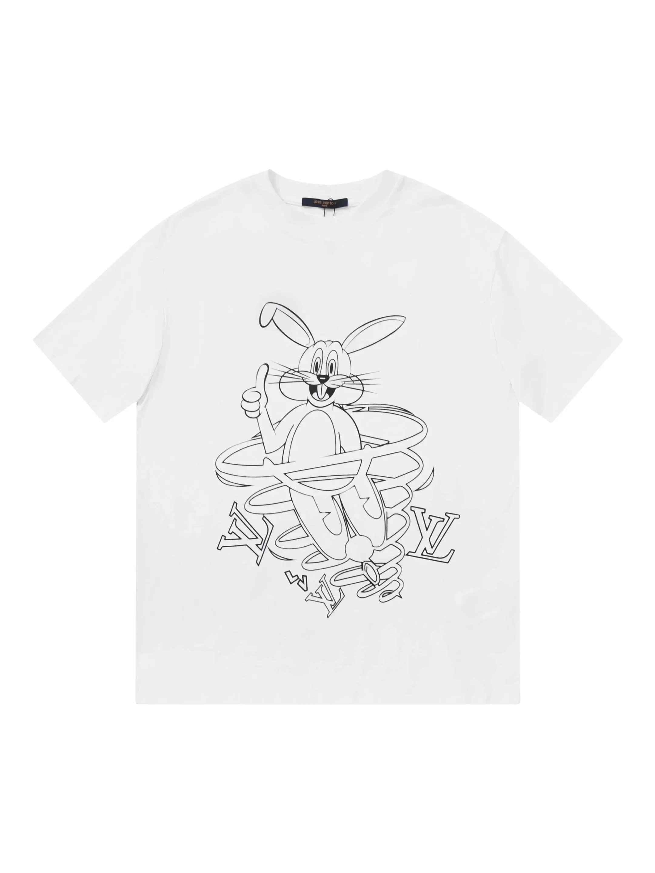 Louis Vuitton T-Shirts Short-Sleeve Graphic Print Crewneck image 13