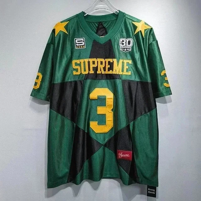 Supreme Football Jerseys Number 3 Star Graphic Jersey product detail image 4