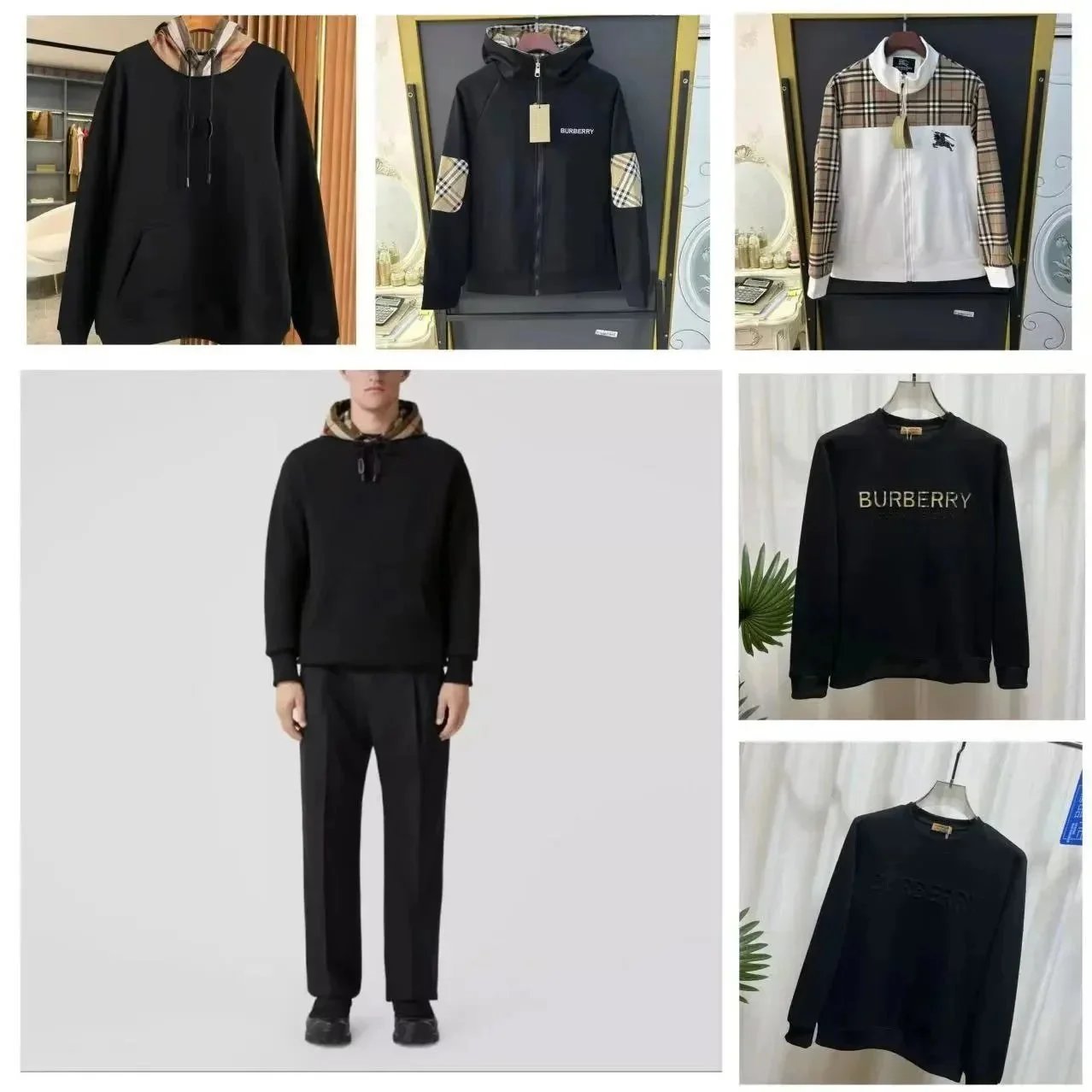 Burberry Check-Trim Hoodie & Sweatshirt Collection [30 styles] | 7521327431 product reference