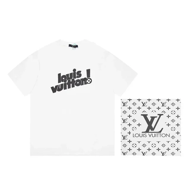 Louis Vuitton T-Shirts Short-Sleeve Logo Print product detail image 1