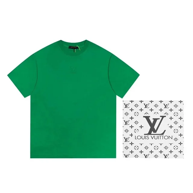 Louis Vuitton T-Shirts Short-Sleeve Logo Print product detail image 4