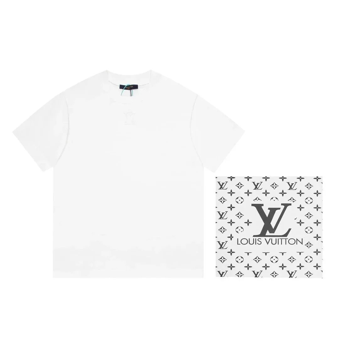 Louis Vuitton T-Shirts Short-Sleeve Logo Print image 3