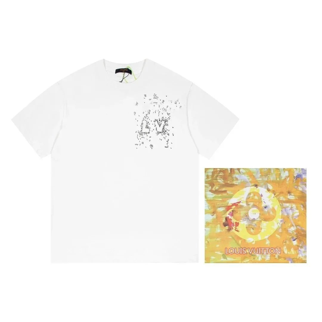 Louis Vuitton T-Shirts Short-Sleeve Logo Print image 8