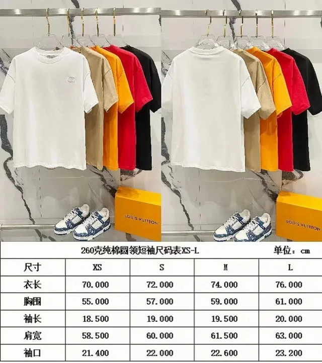 Dior T-Shirts Short-Sleeve Crew-Neck Logo T-Shirt product detail image 4