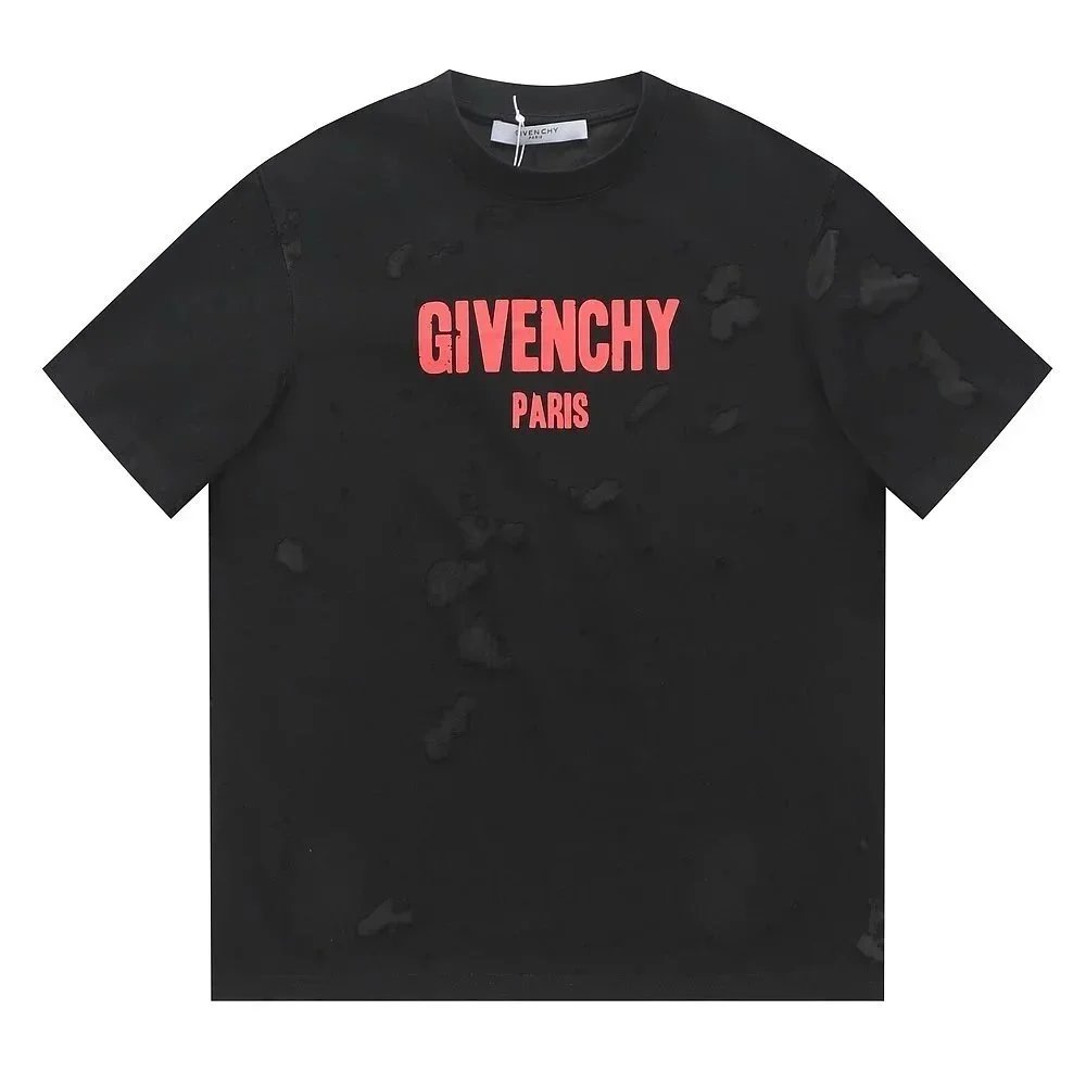 Givenchy T-Shirts Short-Sleeve Crewneck Logo T-Shirt — 24