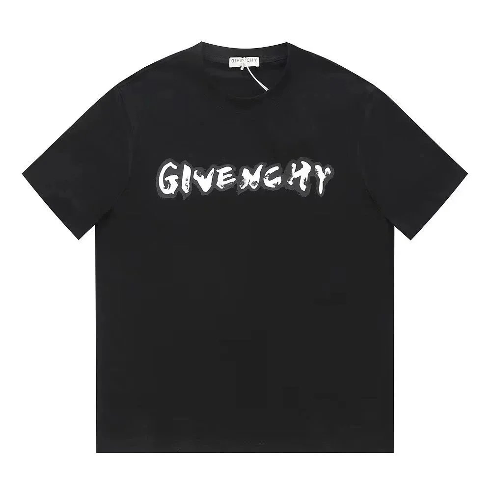 Givenchy T-Shirts Short-Sleeve Crewneck Logo T-Shirt — 30