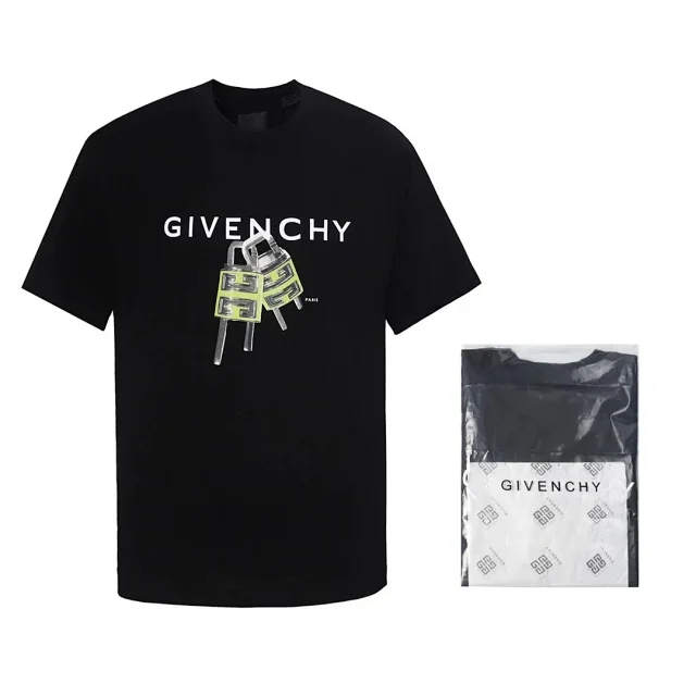 Givenchy T-Shirts Short-Sleeve Crewneck Logo T-Shirt product detail image 12