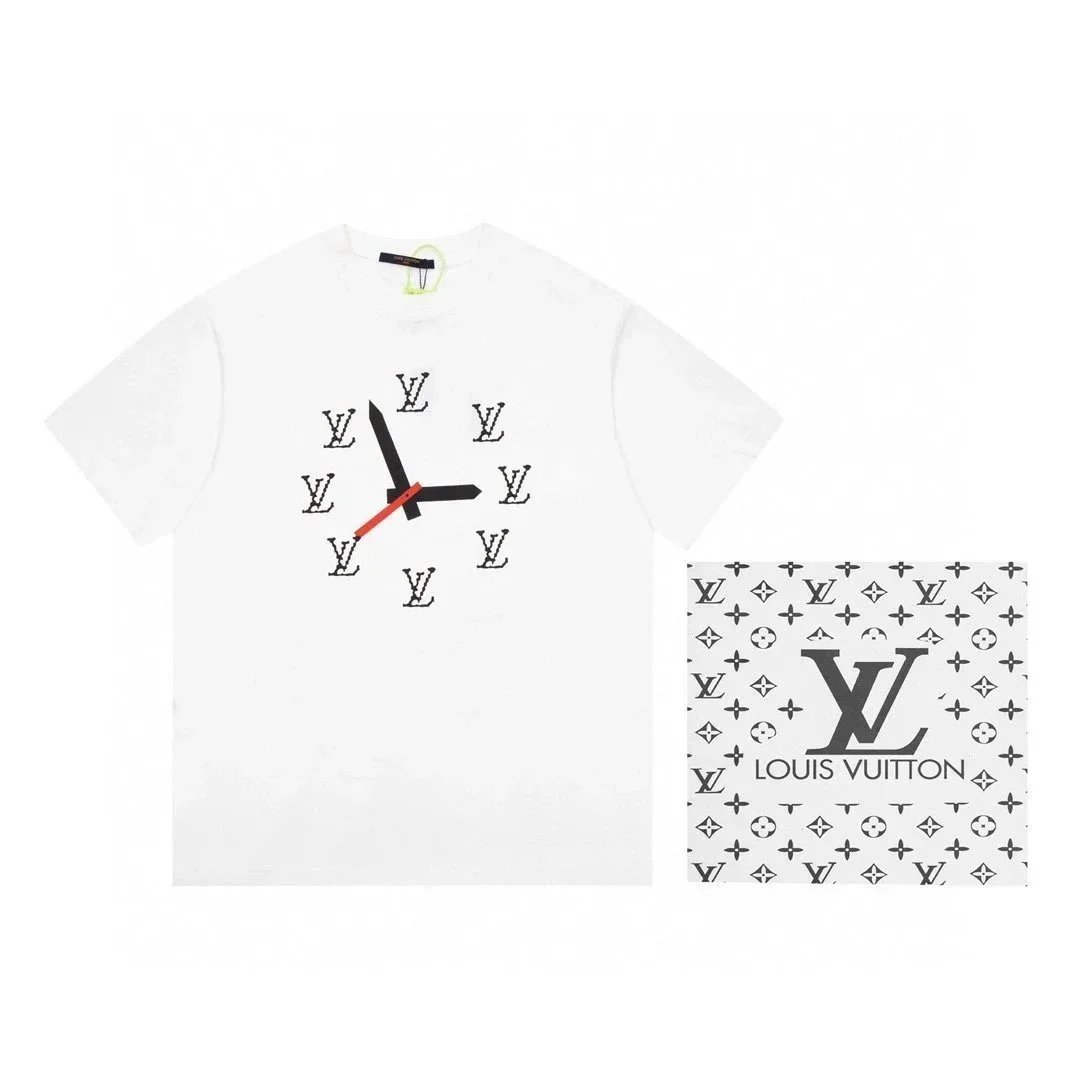 Louis Vuitton T-Shirts Short-Sleeve Logo Print — 6