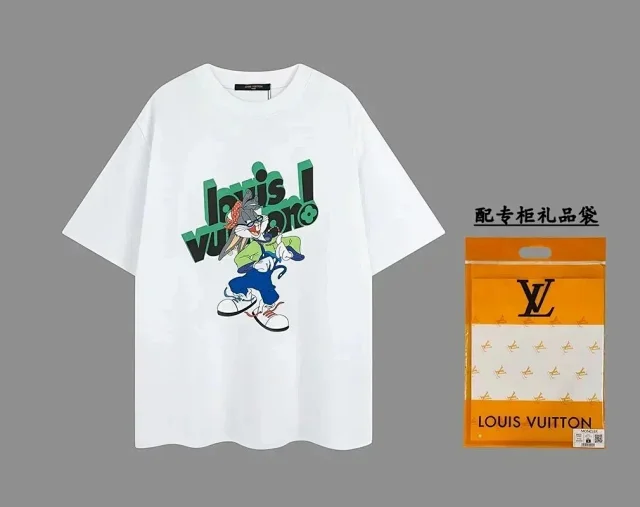 Louis Vuitton T-Shirts Short-Sleeve Logo Graphic product detail image 1