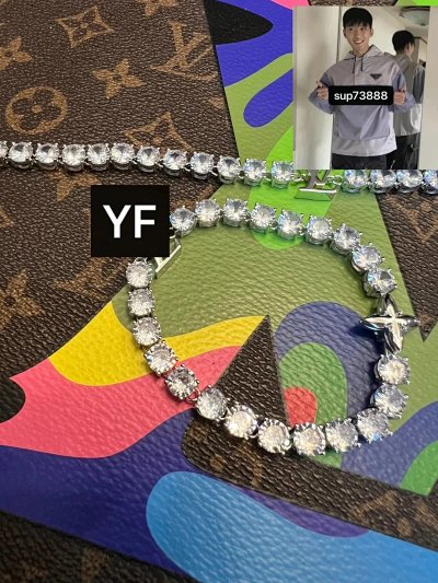 YF Crystal Tennis Bracelet