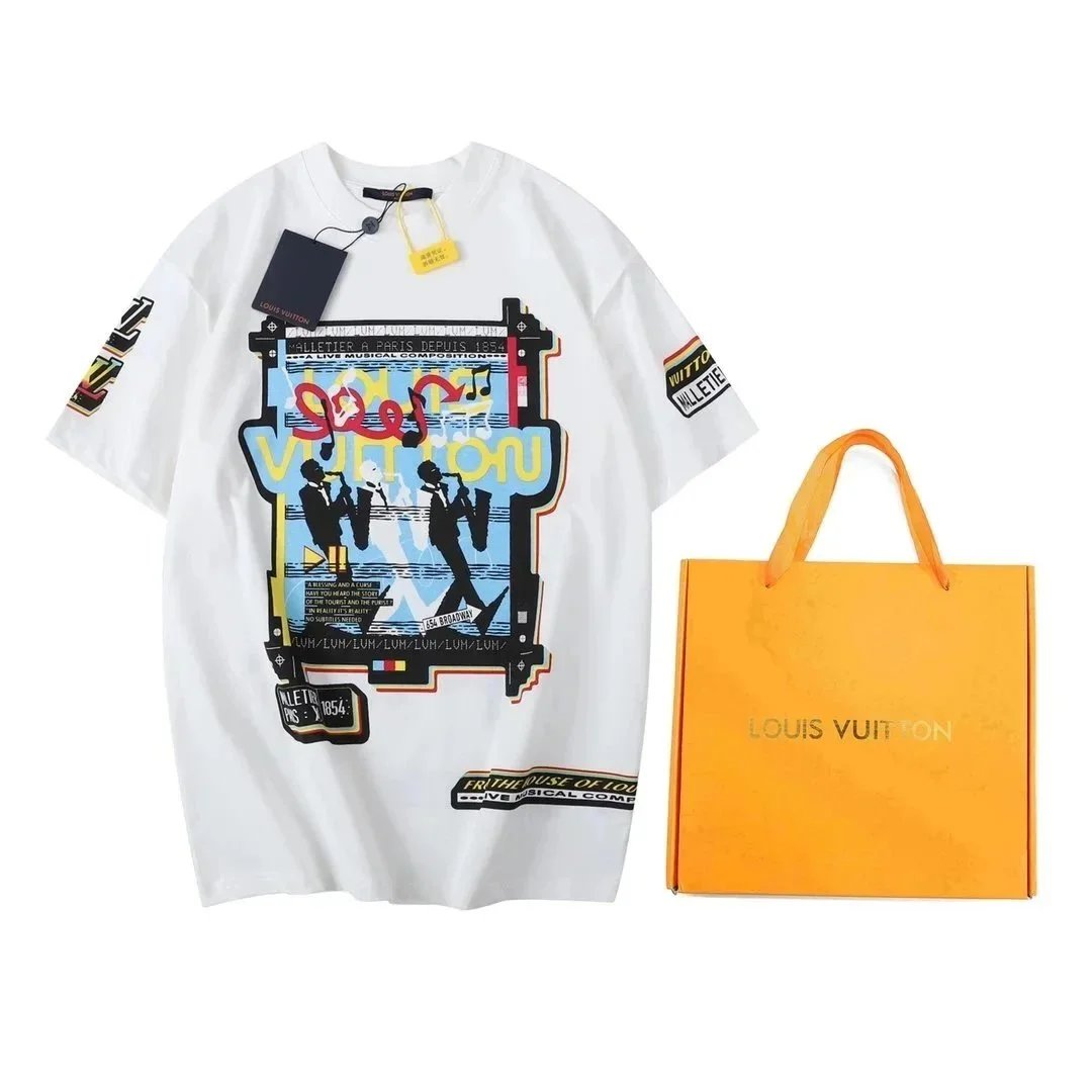 Louis Vuitton T-Shirts Short Sleeve Graphic — 11