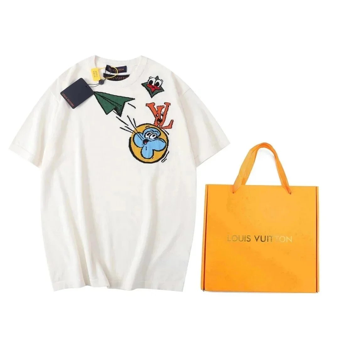 Louis Vuitton T-Shirts Short Sleeve Graphic — 1