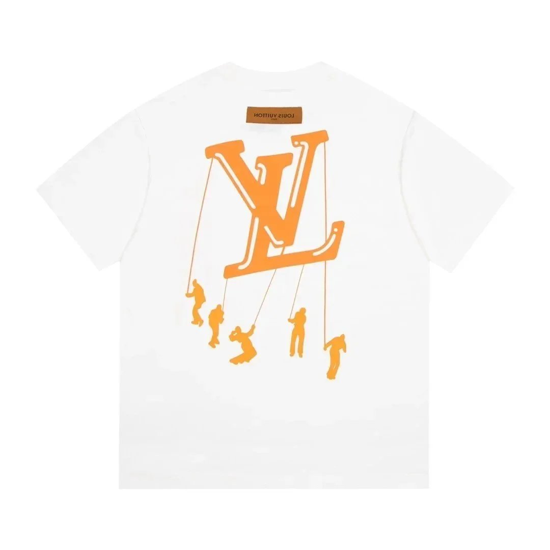 Louis Vuitton T-Shirts Short-Sleeve Logo Print — 5