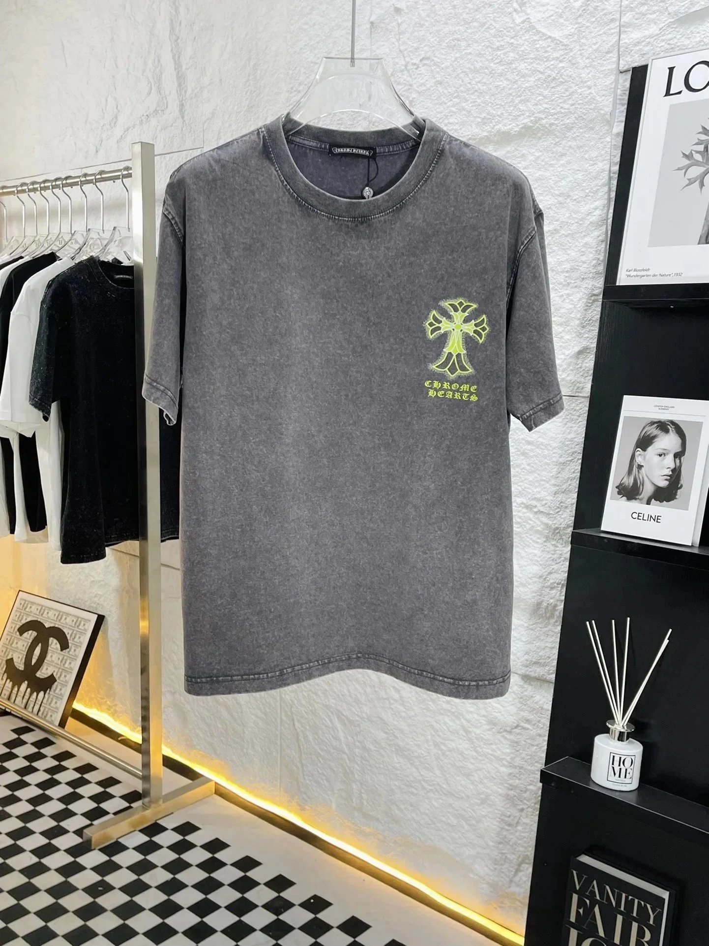 Chrome Hearts T-Shirts Short-sleeve graphic T-shirt with cross motifs — 36