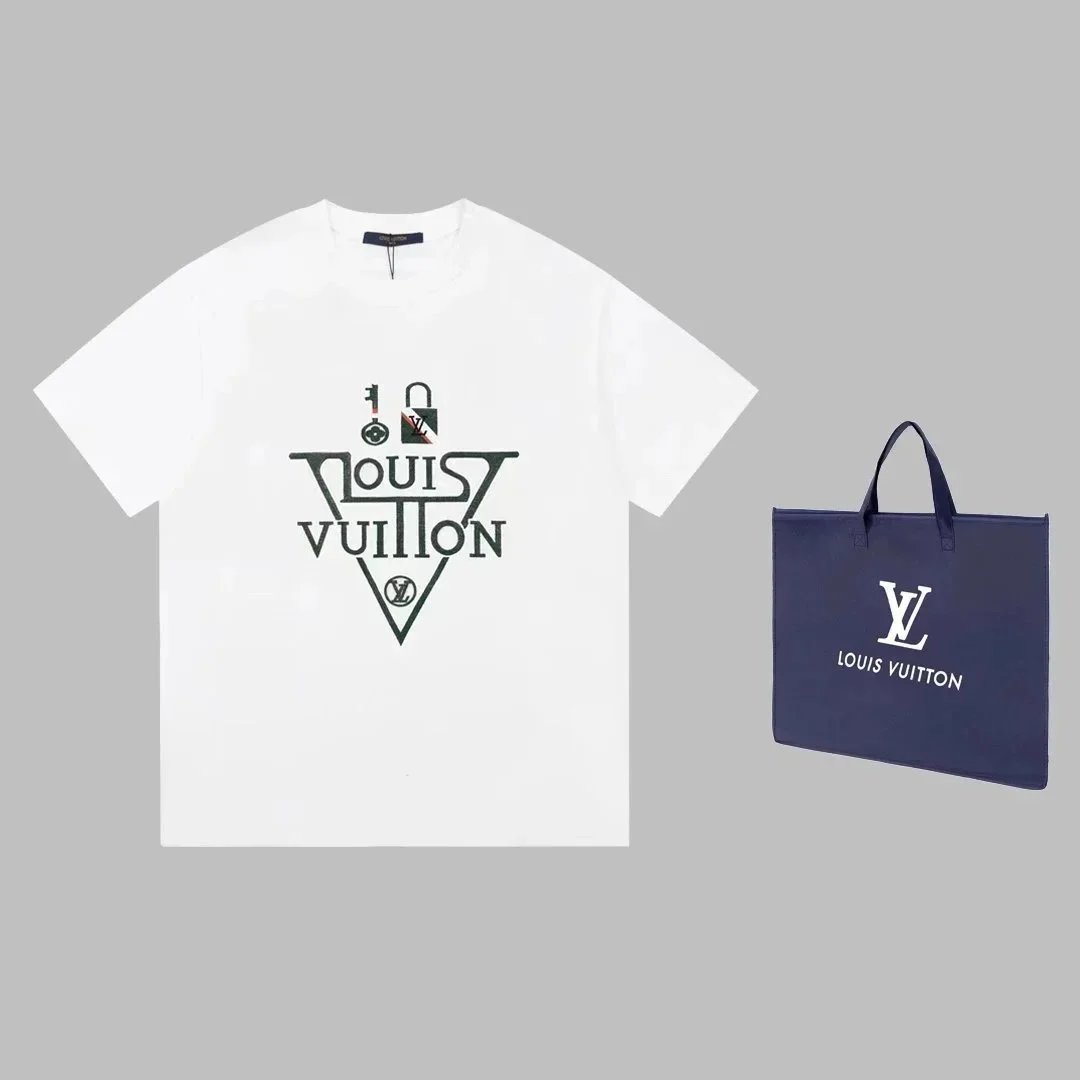 Louis Vuitton T-Shirts Short-Sleeve Logo Graphic — 2