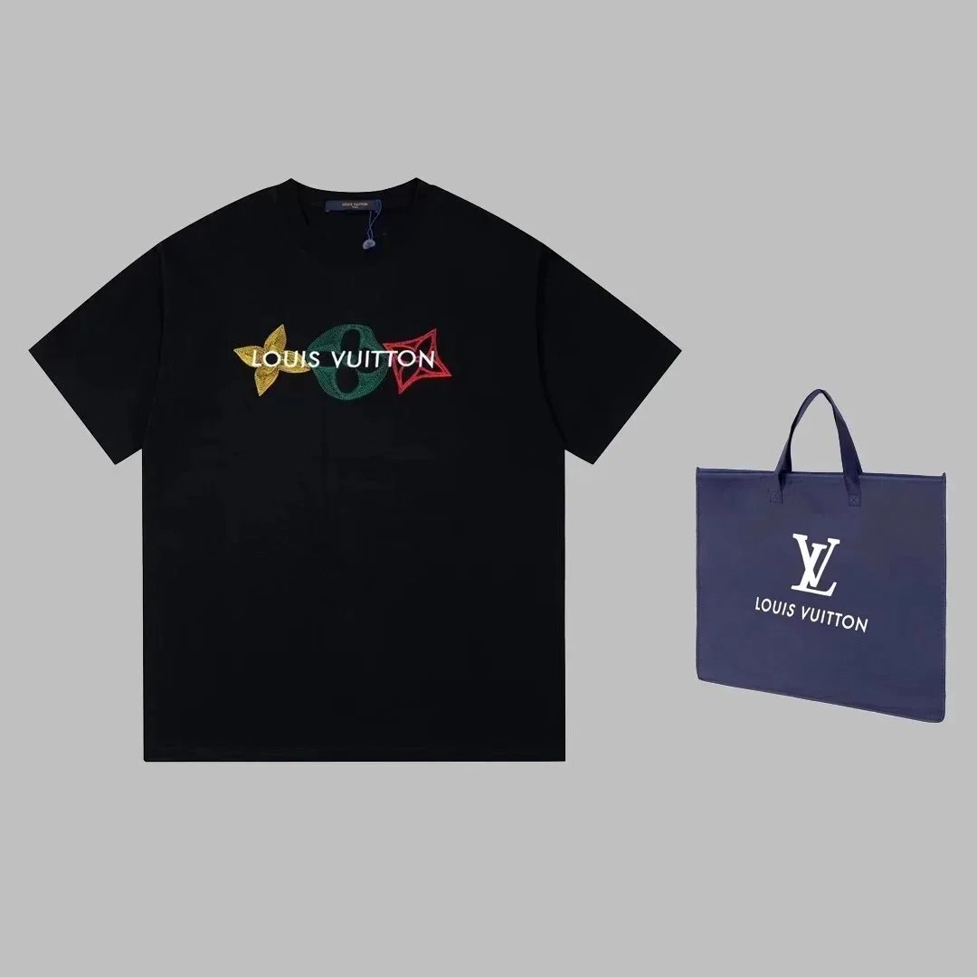 Louis Vuitton T-Shirts Short-Sleeve Logo T-Shirt — 9