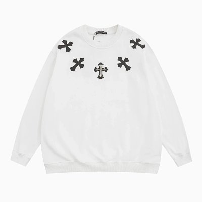 Chrome Hearts Cross Embroidered Crewneck Sweatshirt [10 styles]