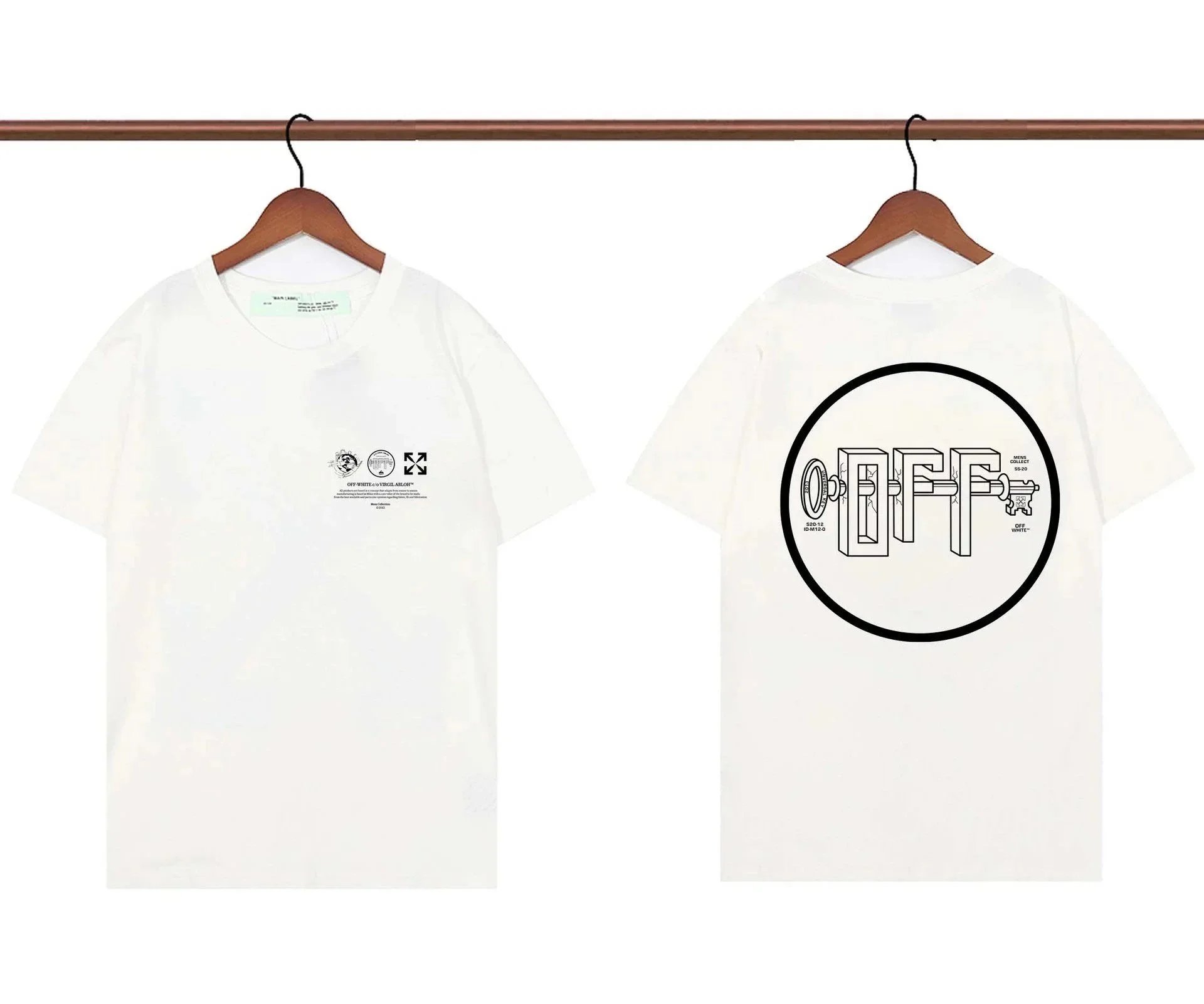 Off-White T-Shirts Graphic Print — 2
