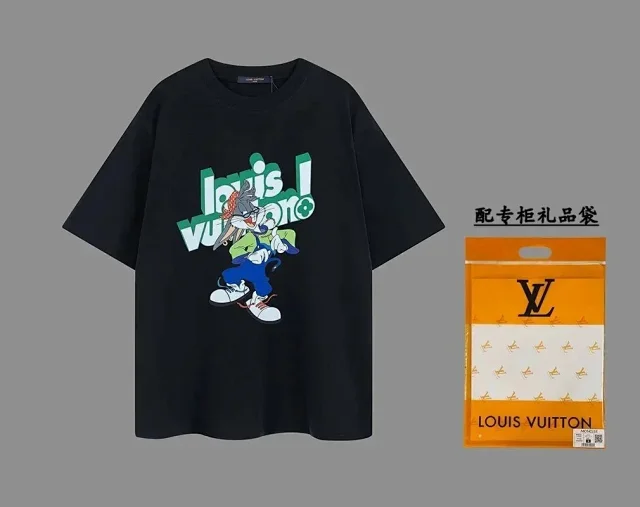 Louis Vuitton T-Shirts Short-Sleeve Logo Graphic product detail image 6