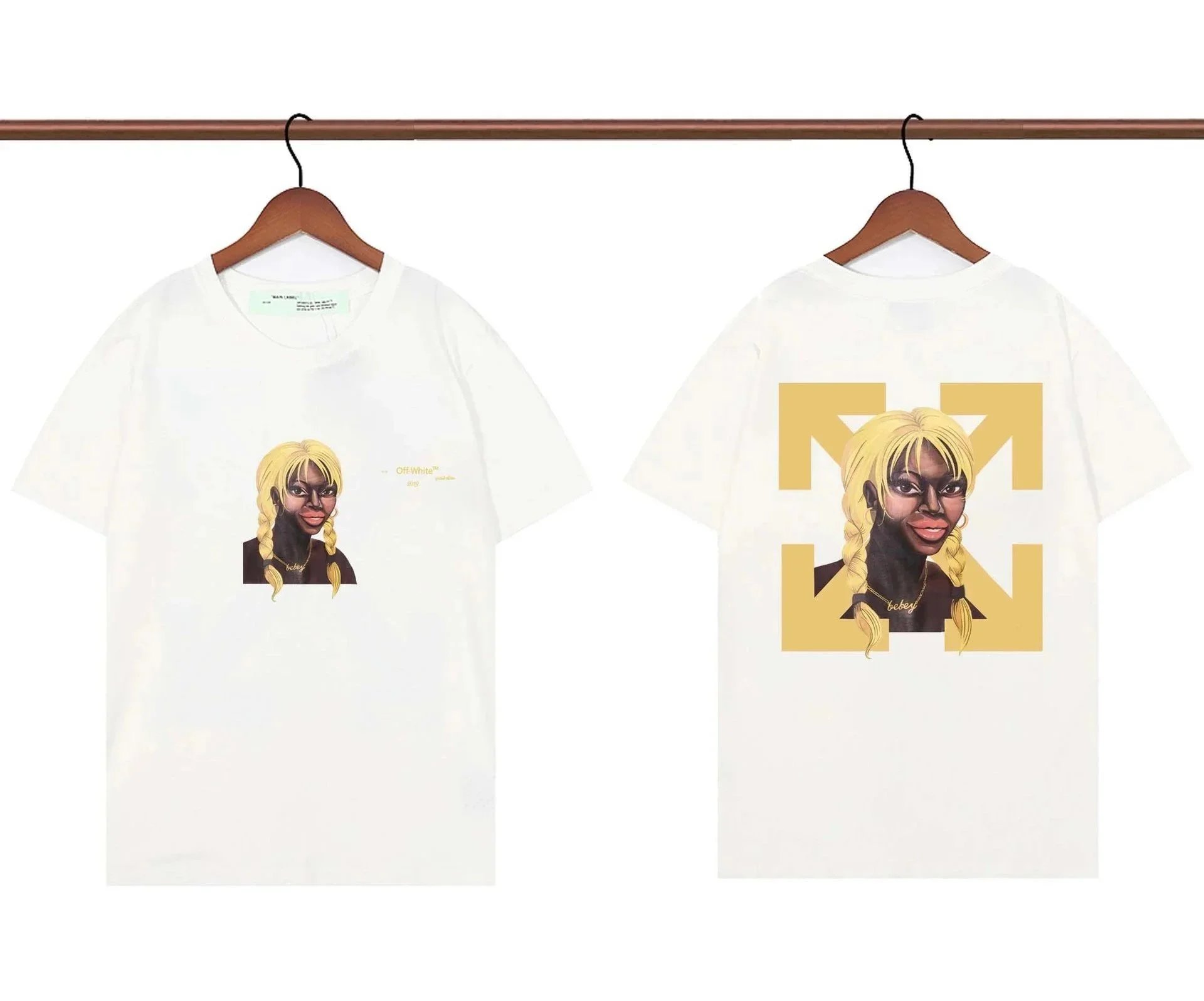 Off-White T-Shirts Graphic Print — 38
