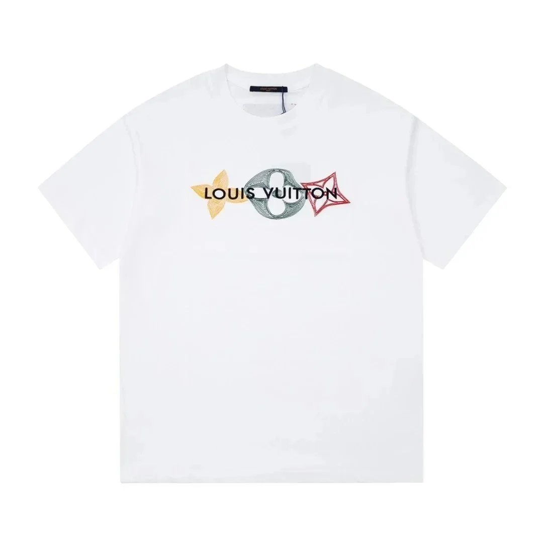 Louis Vuitton T-Shirts Short-Sleeve Logo T-Shirt — 8