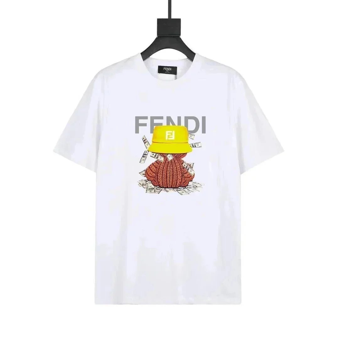 Fendi T-Shirts Short-Sleeve Graphic Logo T-Shirt — 16