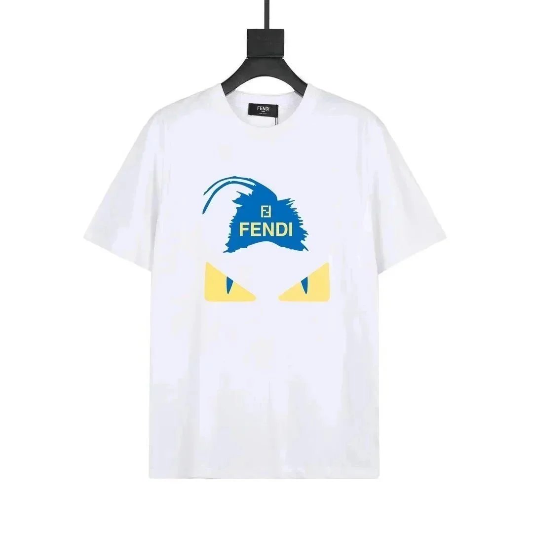 Fendi T-Shirts Short-Sleeve Graphic Logo T-Shirt — 24
