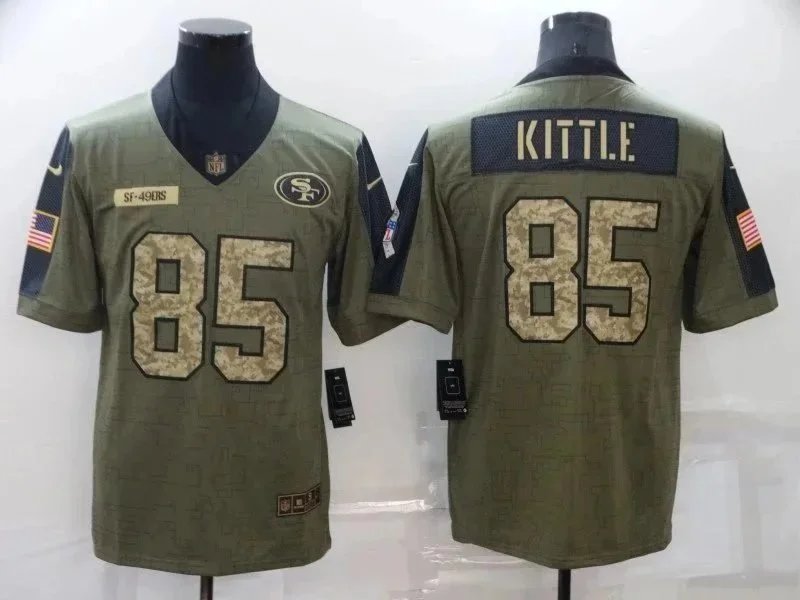 Nike Salute to Service San Francisco 49ers George Kittle #85 Football Jersey [23 styles] listing image
