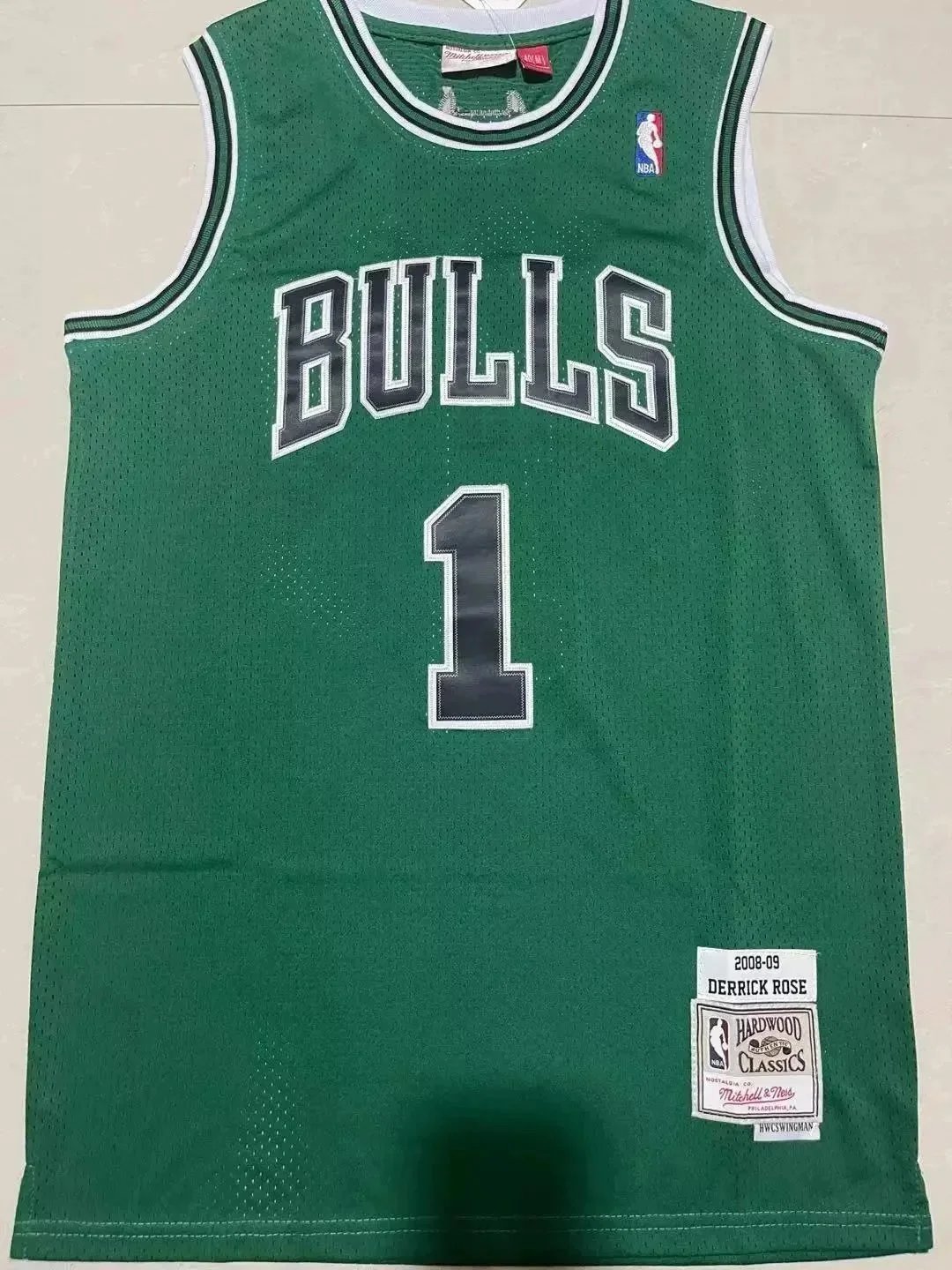 Mitchell & Ness Hardwood Classics Chicago Bulls Derrick Rose #1 Green Jersey [9 styles] listing image