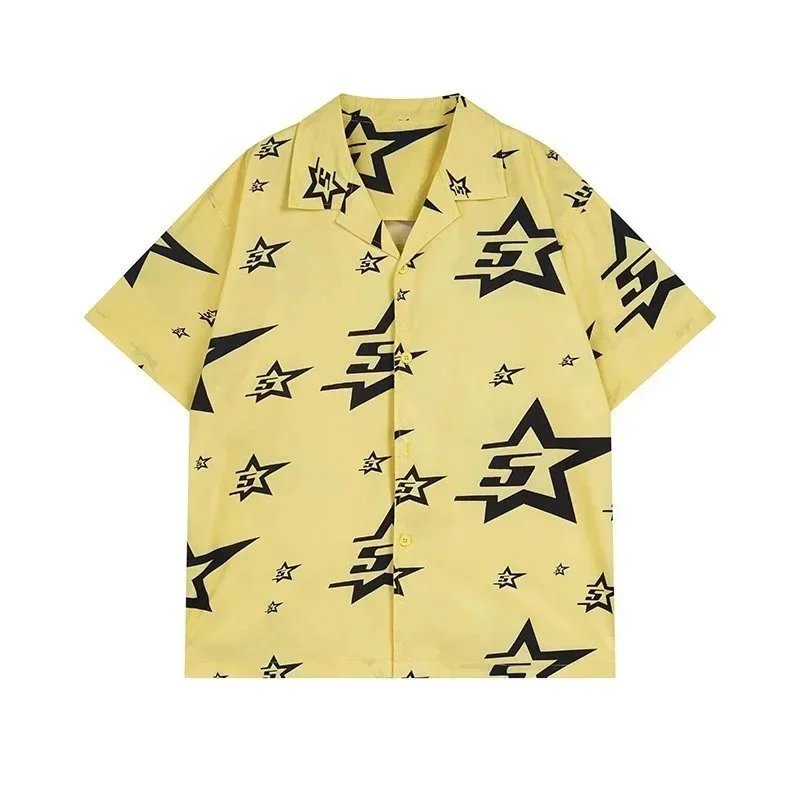 Unbranded Shirts Short-Sleeve Button-Up Star Print Shirt image 4