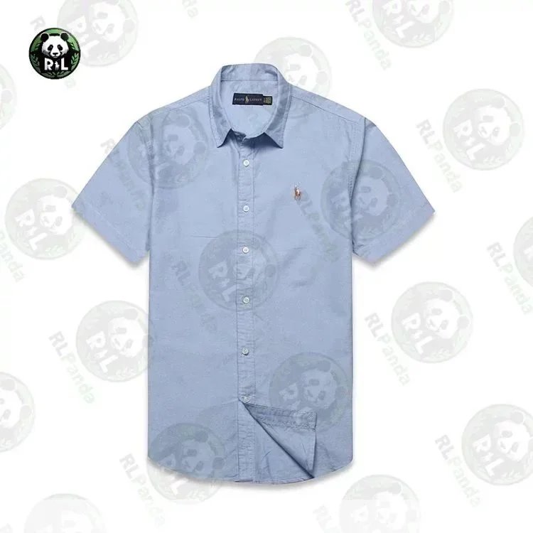 Ralph Lauren Shirts Short-Sleeve Button-Down Shirt with Embroidered Pony Logo image 5