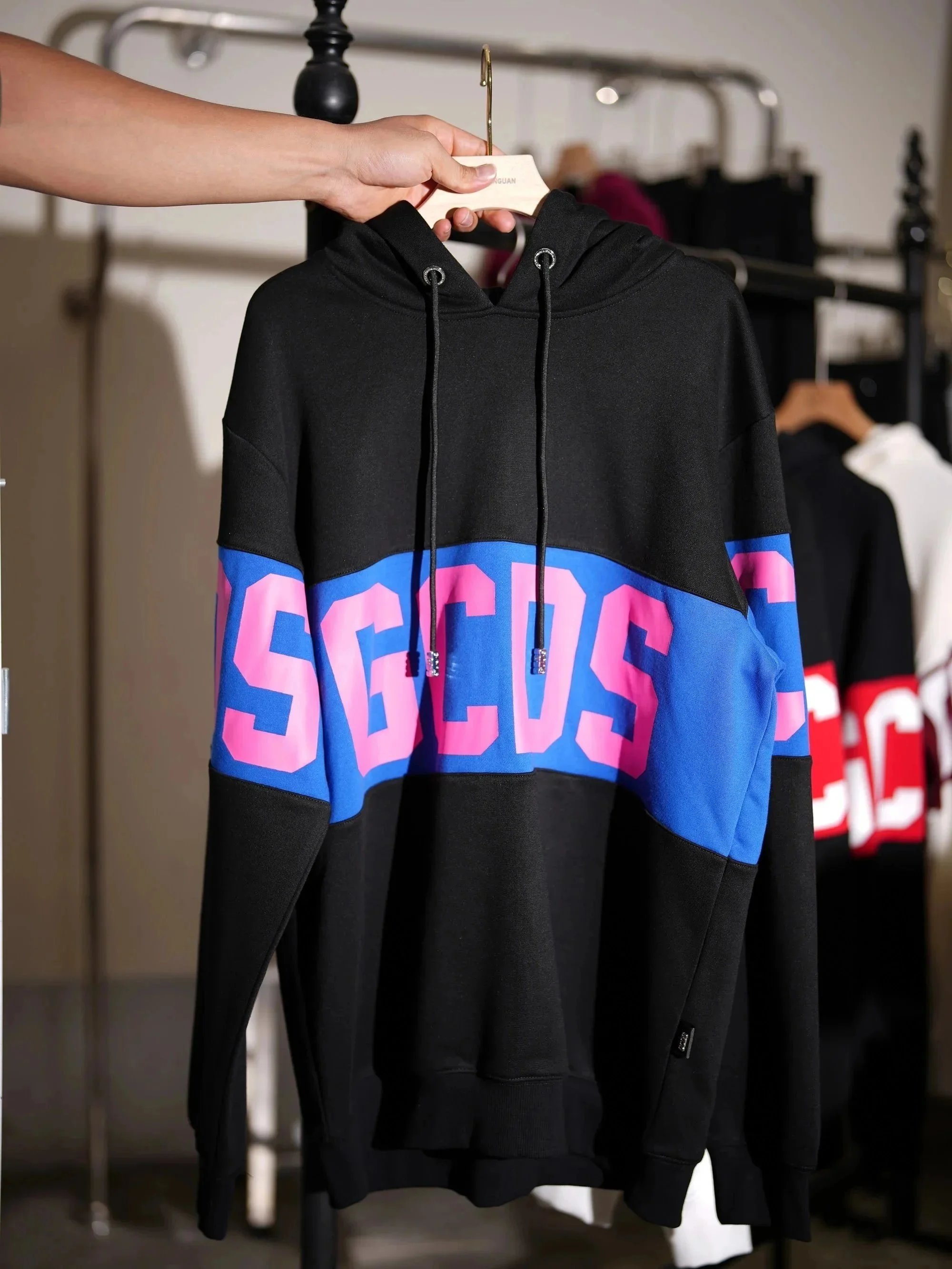 GCDS Hoodies & Sweatshirts Logo Colorblock Crewneck Sweatshirt — 26