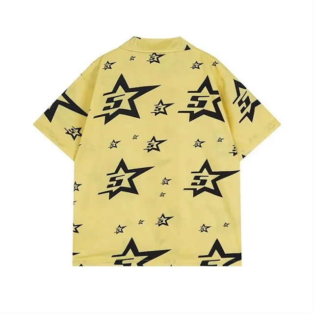 Unbranded Shirts Short-Sleeve Button-Up Star Print Shirt product detail image 12