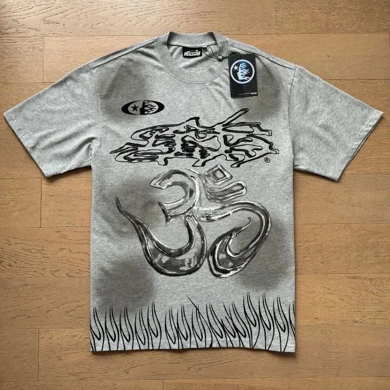 Hellstar Matching Sets Graphic short-sleeve T-shirt and drawstring shorts set image 8