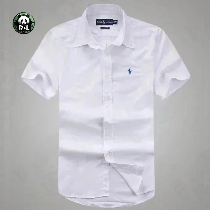 Ralph Lauren Shirts Short-Sleeve Button-Down Shirt with Embroidered Pony Logo — 20
