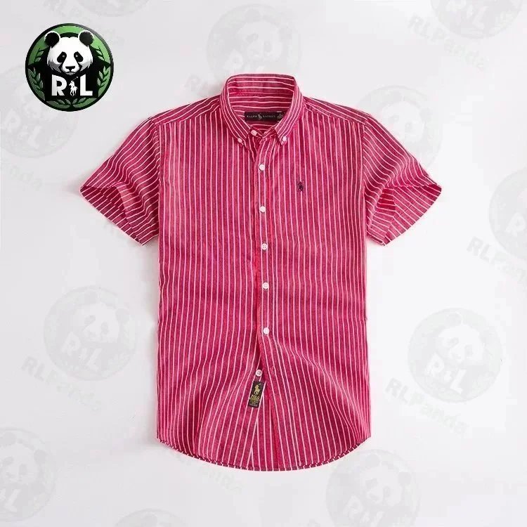 Ralph Lauren Shirts Short-Sleeve Button-Down Shirt with Embroidered Pony Logo image 14