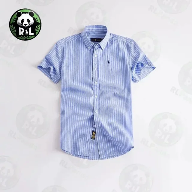 Ralph Lauren Shirts Short-Sleeve Button-Down Shirt with Embroidered Pony Logo product detail image 13
