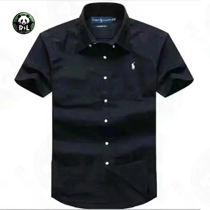 Ralph Lauren Shirts Short-Sleeve Button-Down Shirt with Embroidered Pony Logo — 22