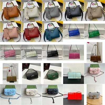 Prada Re-Edition 2005 / Gucci Marmont / Celine Triomphe / Jacquemus Le Chiquito Handbags [39 styles]