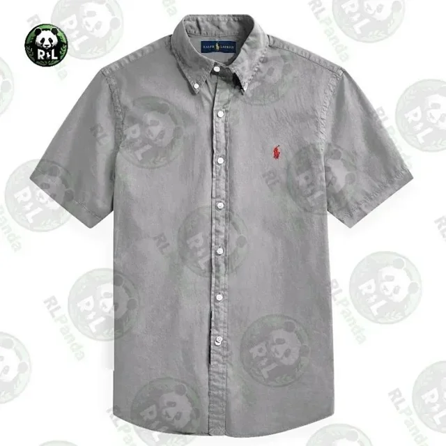 Ralph Lauren Shirts Short-Sleeve Button-Down Shirt with Embroidered Pony Logo product detail image 4