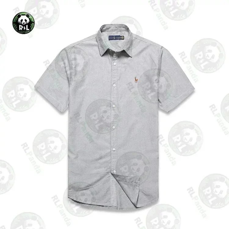 Ralph Lauren Shirts Short-Sleeve Button-Down Shirt with Embroidered Pony Logo image 6
