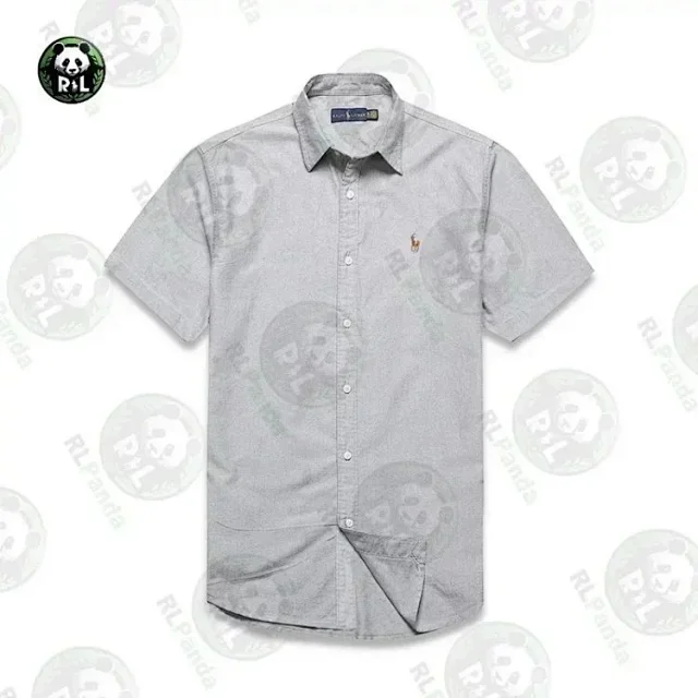 Ralph Lauren Shirts Short-Sleeve Button-Down Shirt with Embroidered Pony Logo product detail image 7