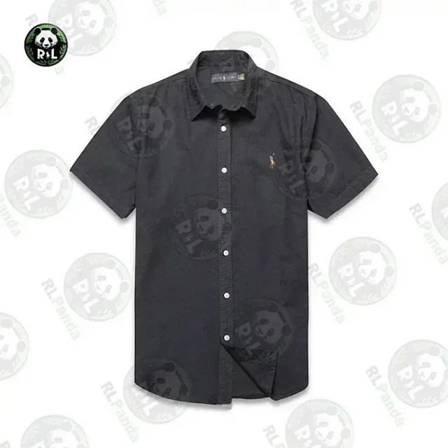 Ralph Lauren Shirts Short-Sleeve Button-Down Shirt with Embroidered Pony Logo product detail image 8