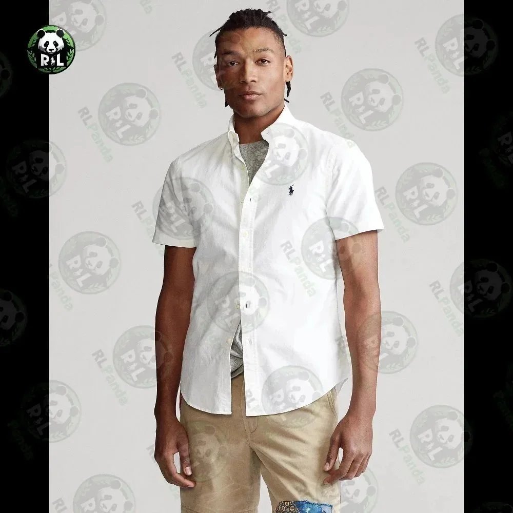 Ralph Lauren Shirts Short-Sleeve Button-Down Shirt with Embroidered Pony Logo image 10