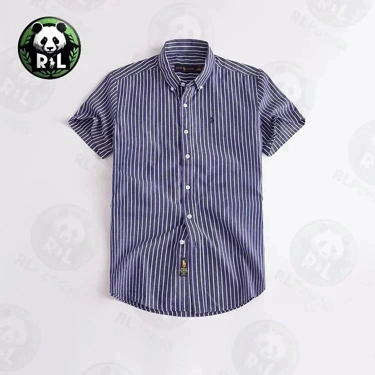 Ralph Lauren Shirts Short-Sleeve Button-Down Shirt with Embroidered Pony Logo — 18