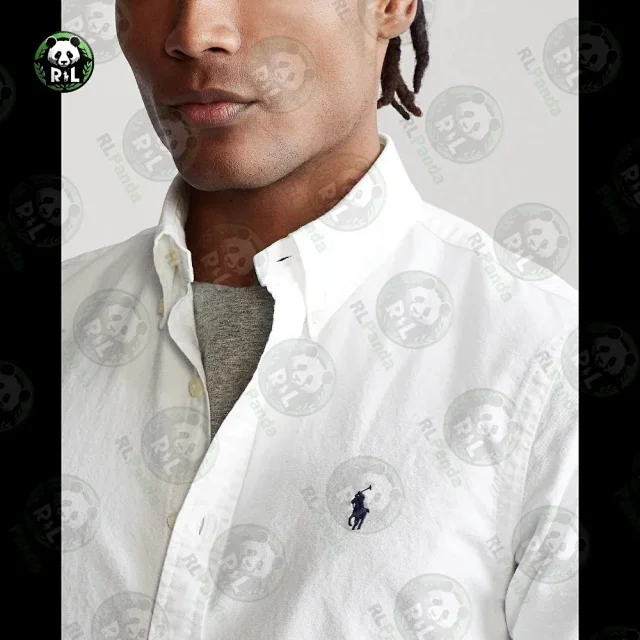 Ralph Lauren Shirts Short-Sleeve Button-Down Shirt with Embroidered Pony Logo product detail image 12