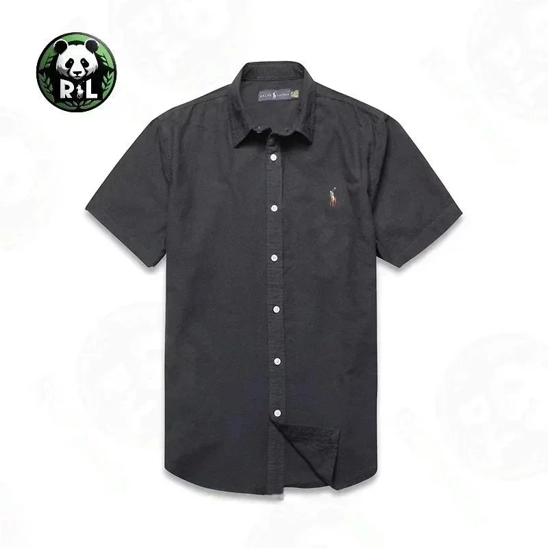 Ralph Lauren Shirts Short-Sleeve Button-Down Shirt with Embroidered Pony Logo — 26